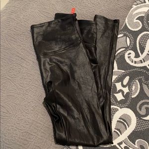 spanx leather legggings